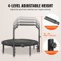 VEVOR Trampolín de Fitness de Entrenamiento para Adultos 1320mm 205kg Plegable