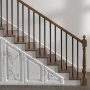 VEVOR Balaustres de Metal para Escalera, Husillos de Barandilla Decorativos de Aluminio, Paquete de 101 Balaustres de Cubierta con Tornillos, Barandilla Cubierta Hueca Clásica Negro 19 x 19 x 810 mm