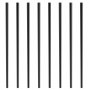 VEVOR Balaustres de Metal para Escalera, Husillos de Barandilla Decorativos de Aluminio, Paquete de 101 Balaustres de Cubierta con Tornillos, Barandilla Cubierta Hueca Clásica Negro 19 x 19 x 810 mm