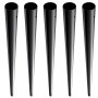 VEVOR Balaustres de Metal para Escalera, Husillos de Barandilla Decorativos de Aluminio, Paquete de 101 Balaustres de Cubierta con Tornillos, Barandilla Cubierta Hueca Clásica Negro 19 x 19 x 810 mm