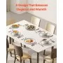 VEVOR Vajilla para 6 Personas, Platos y Cuencos Redondos, Cerámica Resistente a Arañazos, Apta para Lavavajillas y Microondas, Ideal para Postres, Ensaladas, Sopas y Pastas, Color Blanco, 18 uds