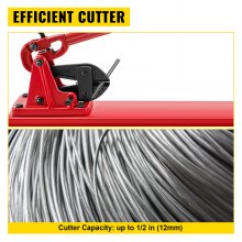 VEVOR Banco tipo banco de herramientas de prensado manual Swager de 24" con capacidad de corte de 3/8''