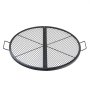 VEVOR Parrilla de Barbacoa Redonda de Acero, Diámetro de 91 cm, Plegable y Portátil, Marca X, Capacidad de Carga de 20 kg, Utensilios para Chimenea, Brasero, Barbacoa, Pícnic, Camping, Jardín, Negro