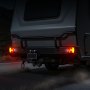 VEVOR Trailer Lights, 2PCS 12V Square Trailer Tail Lights Kit with Stop Brake Turn Tail License Plate Lamp, Waterproof and Dustproof Tow Lighting Kit for Boat Truck Camper RV Snowmobile Bus Caravan