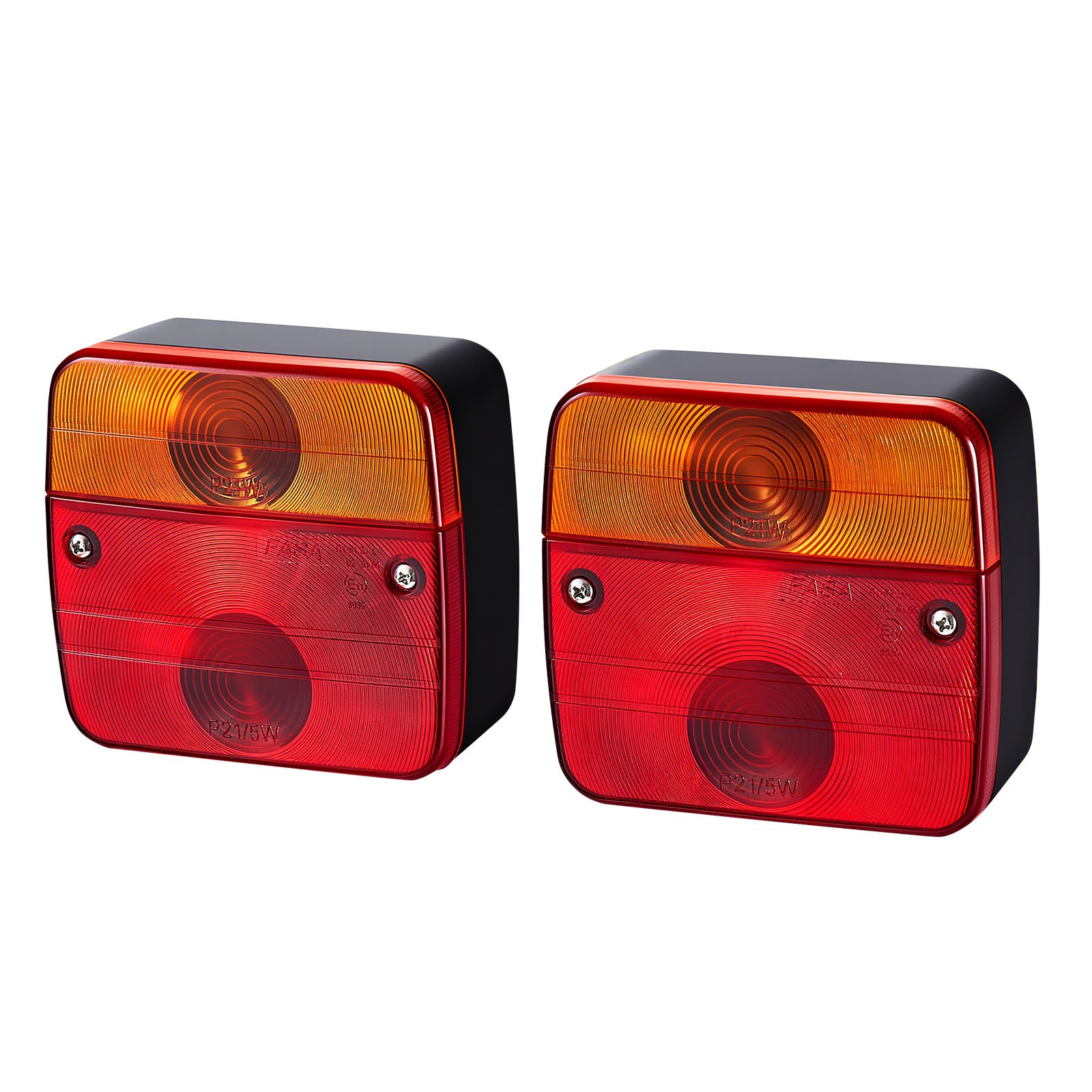 VEVOR Juego de 2 Luces para Remolque, con 4 Modos de Luz de Freno, Giro, Trasera y Matrícula, Impermeables y a Prueba de Polvo, con Cable, Apto para Camión, Barco, Autocaravana, 103 x 95 x 51 mm