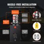 VEVOR Bomba Hidráulica DC 12 V 14 L Unidad Hidráulica de Doble Acción Flujo de Aceite 3,44 L/min Presión Máxima de Descarga 22 MPa para Volquete, Plataforma Elevadora, Remolque, Elevación y Descarga