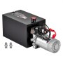 VEVOR Bomba Hidráulica Efecto Doble 5 Cuartos 12 V, Caudal de 3,4 L/min, Presión Máxima de Alivio 22 MPa, Potencia 1,6 kW, para Elevación de Vagones en Remolques Basculantes, Instalación Horizontal