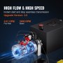 VEVOR Bomba Hidráulica DC 12 V 19 L Unidad Hidráulica de Acción Única Flujo de Aceite 3,44 L/min Presión Máxima de Descarga 22 MPa para Volquete, Plataforma Elevadora, Remolque, Elevación y Descarga