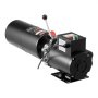 VEVOR Hydraulic Pump Power Unit, AC 220V, 10 Quart Single Acting Hydraulic Unit, 6.3 L/min Oil Flow, Max Discharge Pressure 22 MPa for Dump Truck, Auto Repair Garage, Car Lifting Platforms, Black