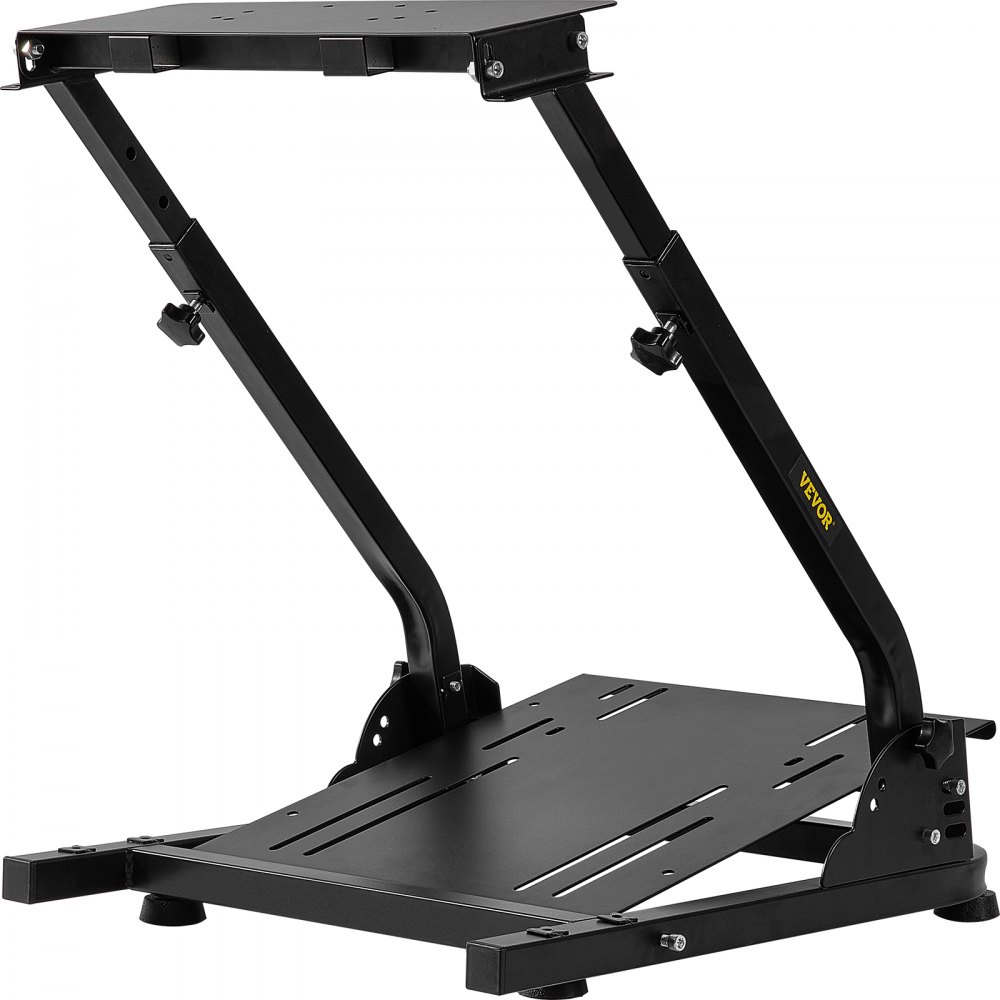 VEVOR Soporte para Volante 57,5 x 48 x 62-80 cm, Acero al Carbono, Simulador de Conducción con Soporte para Palanca de Cambios, para Logitech G25 G27 G29 G920, Thrustmaster T300RS, Fanatec y Simucube