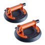VEVOR 2-piece set of suction lifters made of NBR, glass lifter φ203mm, vacuum lifter, load capacity 99-278kg, glass suction cup, operating temperature -20-60℃, plate lifter, vacuum suction cup with steel handle, including storage box and gloves