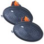VEVOR 2-piece set of suction lifters made of NBR, glass lifter φ203mm, vacuum lifter, load capacity 99-278kg, glass suction cup, operating temperature -20-60℃, plate lifter, vacuum suction cup with steel handle, including storage box and gloves
