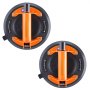 VEVOR 2-piece set of suction lifters made of NBR, glass lifter φ203mm, vacuum lifter, load capacity 99-278kg, glass suction cup, operating temperature -20-60℃, plate lifter, vacuum suction cup with steel handle, including storage box and gloves
