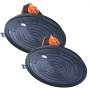 VEVOR 2 PCS Ventosa de Vidrio 203mm Ventosa para Azulejos Carga 278kg con Mango ABS Caja de Transporte de PP Par de Guantes Ventosa de Elevación para Placas de Vidrio, Granito, Azulejos, Metal, Madera