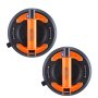 VEVOR 2 PCS Ventosa de Vidrio 203mm Ventosa para Azulejos Carga 278kg con Mango ABS Caja de Transporte de PP Par de Guantes Ventosa de Elevación para Placas de Vidrio, Granito, Azulejos, Metal, Madera