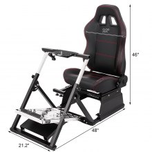 VEVOR Soporte Volante Asiento para Simulación de Conducción Racing Simulator Simulador de Conducción PS4 Completo Simulador Cabina para Logitech