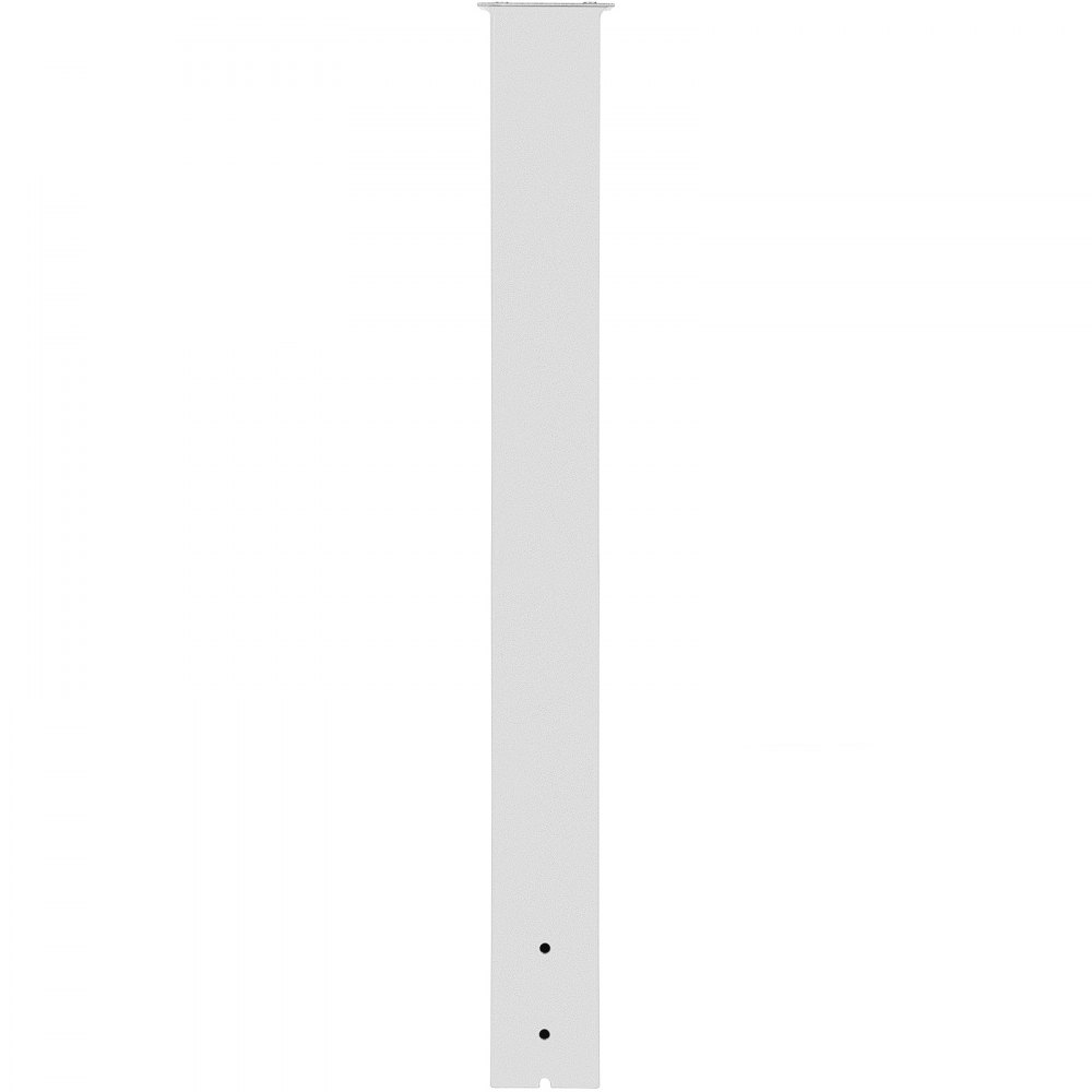 VEVOR Poste de Buzón 109,5 cm Soporte de Buzón con Recubrimiento en Polvo Soporte de Poste de Acero Q235 Poste de Montaje en Superficie para Acera y Calle de Acera Poste de Correo Universal, Blanco