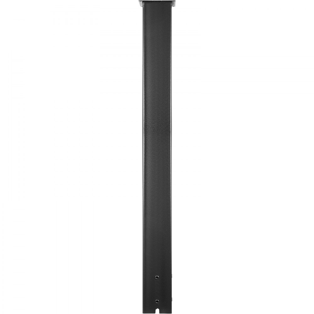 VEVOR Poste de Buzón 109,5 cm Soporte de Buzón con Recubrimiento en Polvo Soporte de Poste de Acero Q235 Poste de Montaje en Superficie para Acera y Calle de Acera Poste de Correo Universal, Negro