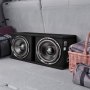 VEVOR Paquete de Subwoofer y Amplificador 1200 W RMS 305 mm, Subwoofer Dual con Carcasa, Amplificador Independiente y Juego de Cableado, para Maleteros de Vehículos y Sistemas de Audio de Coche
