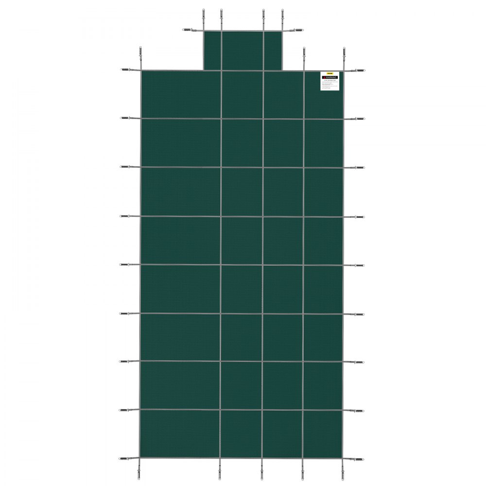 VEVOR Cubierta de Seguridad para Piscina Tamaño de Cubierta 5,5 x 10,4 m Cobertor para Piscina Rectangular Tamaño de Piscina 4,9 x 9,8 m Lona de Piscina para Piscinas Enterradas de Hogar Jardín Hotel
