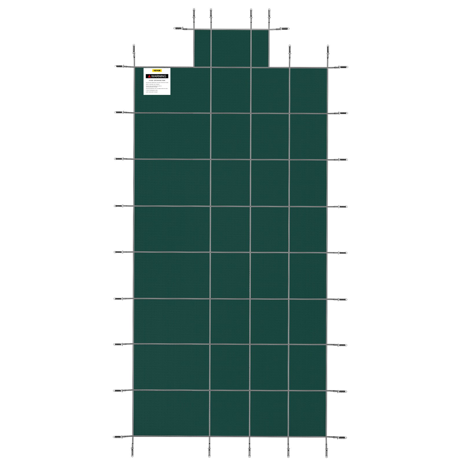 VEVOR Cubierta de Seguridad para Piscina Tamaño de Cubierta 6,1 x 11,6 m Cobertor para Piscina Rectangular Tamaño de Piscina 5,5 x 11 m Lona de Piscina para Piscinas Enterradas de Hogar Jardín Hotel