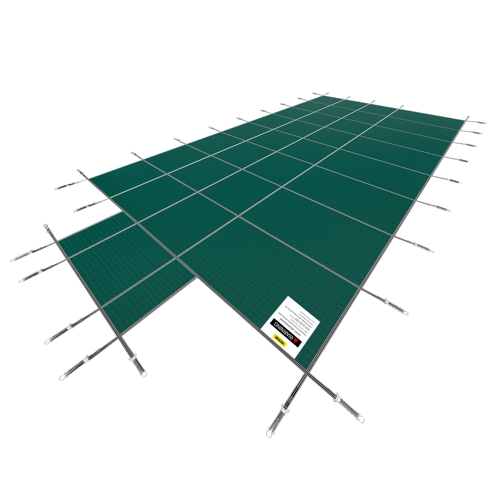 VEVOR Cubierta de Seguridad para Piscina Tamaño de Cubierta 6,1 x 11,6 m Cobertor para Piscina Rectangular Tamaño de Piscina 5,5 x 11 m Lona de Piscina para Piscinas Enterradas de Hogar Jardín Hotel