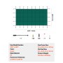 VEVOR Pool Cover, suitable for 6.7 x 12.2 m rectangular recessed winter cover, solid pool safety cover for swimming pools, winter safety cover