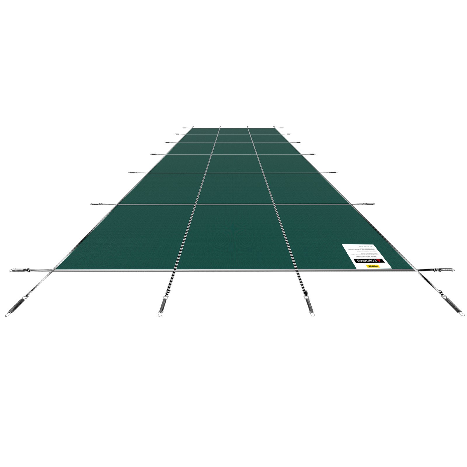 VEVOR Cubierta de Seguridad para Piscina Tamaño de Cubierta 6,7 x 12,8 m Cobertor para Piscina Rectangular Tamaño de Piscina 6,1 x 12,2 m Lona de Piscina para Piscinas Enterradas de Hogar Jardín Hotel