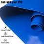 VEVOR Cubierta de Seguridad para Piscina Tamaño de 3,2 x 6,2 m Cobertor de Piscina Rectangular Tamaño de Piscina de 2,9 x 5,9 m Lona de Piscina de PVC Color Azul Fácil de Instalar y Prevenir Escombros