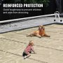 VEVOR Cubierta de Seguridad para Piscina, Tamaño de 4 x 8 m Cobertor de Piscina Rectangular Tamaño de Piscina de 3,7 x 7,7 m Lona de Piscina de PVC Color Beige, Fácil de Instalar y Prevenir Escombros