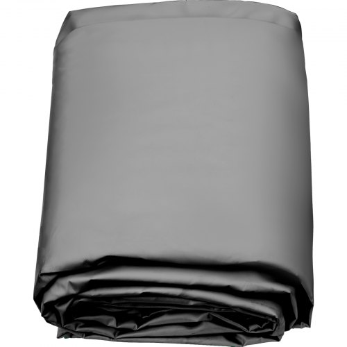 VEVOR Cubierta de Seguridad para Piscina Diámetro de 5 m Cobertor de Piscina Redondo, Tamaño de Piscina de 4,7 m de Diámetro Lona de Piscina de PVC Color Carbón, Fácil de Instalar y Prevenir Escombros
