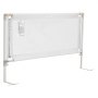 VEVOR Barandilla de Cama Infantil de 2 m de Longitud con Tubo de Hierro Reforzado, Tela Oxford, Altura Ajustable de 68 a 89 cm, para Colchones de 5 a 27 cm de Grosor, 2000 x 890 mm, Gris, 1 ud