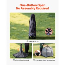 VEVOR Parque Infantil Plegable con Dosel, Interiores y Exteriores, para Bebés y Niños Pequeños con Parasoles UPF 50+ y Bolsa de Viaje para Casa, Parque, Playa, y Ligero, 1500 x 1500 x 1060 mm