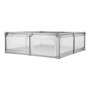 VEVOR Parque Infantil Grande para Niños Pequeños, Zona de Juegos con Valla para Interior y Exterior con 50 Pelotas de Océano, Puerta con Cremallera y Malla Transpirable, 2060 x 1545 x 650 mm