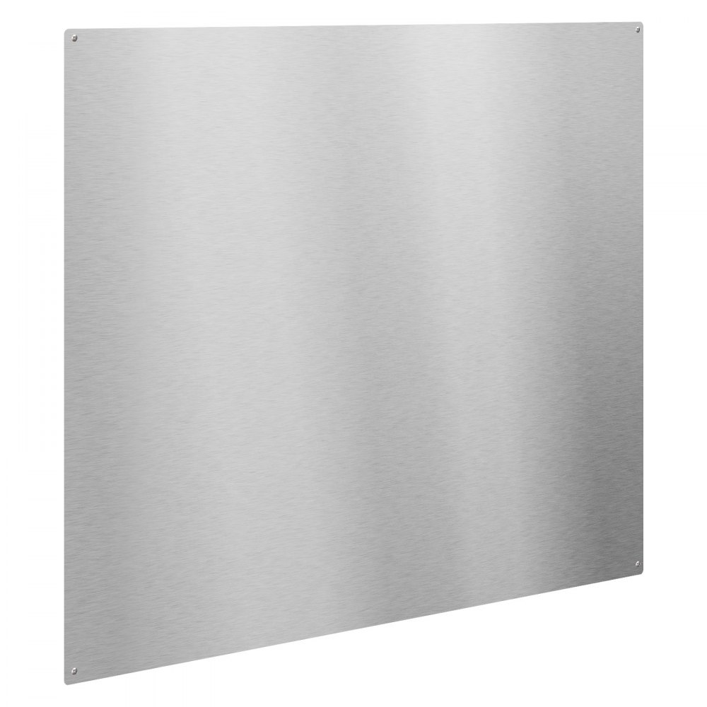 VEVOR Protector contra Salpicaduras 910 x 760 x 0,7 mm, Panel Antisalpicaduras de Acero Inoxidable, Panel Metálico de Pared para Campana Extractora, Orificios Pretaladrados, para Estufa, Cocina