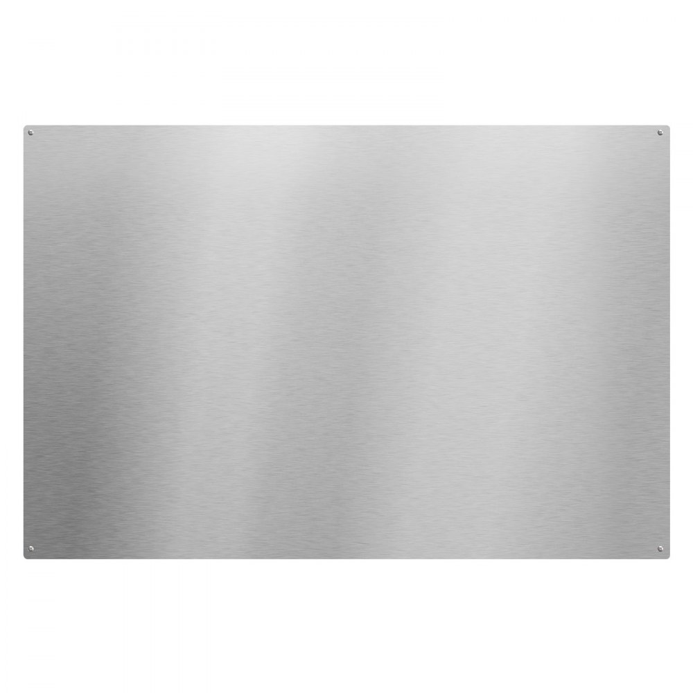 VEVOR Protector contra Salpicaduras 910 x 610 x 0,7 mm, Panel Antisalpicaduras de Acero Inoxidable, Panel Metálico de Pared para Campana Extractora, Orificios Pretaladrados, para Estufa, Cocina