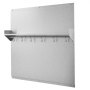 VEVOR 76x76 cm Stainless Steel Backsplash for Stove, Ultra Flat Splatter Guard with Storage Shelf & Hanging Rack, Wall Shield Range Hood Panel, Easy Clean, Pre-Drilled Holes for Easy Installation