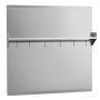 VEVOR 76x76 cm Stainless Steel Backsplash for Stove, Ultra Flat Splatter Guard with Storage Shelf & Hanging Rack, Wall Shield Range Hood Panel, Easy Clean, Pre-Drilled Holes for Easy Installation