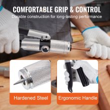 VEVOR Expansor Hidráulico de Tubos HAVC de 3/8" a 1-1/8" Kit de Estirador de Tuberías con 7 Cabezales de Expansión Herramienta Desbarbadora Cortatubos para Tubos de Cobre Aluminio Latón Acero Blando