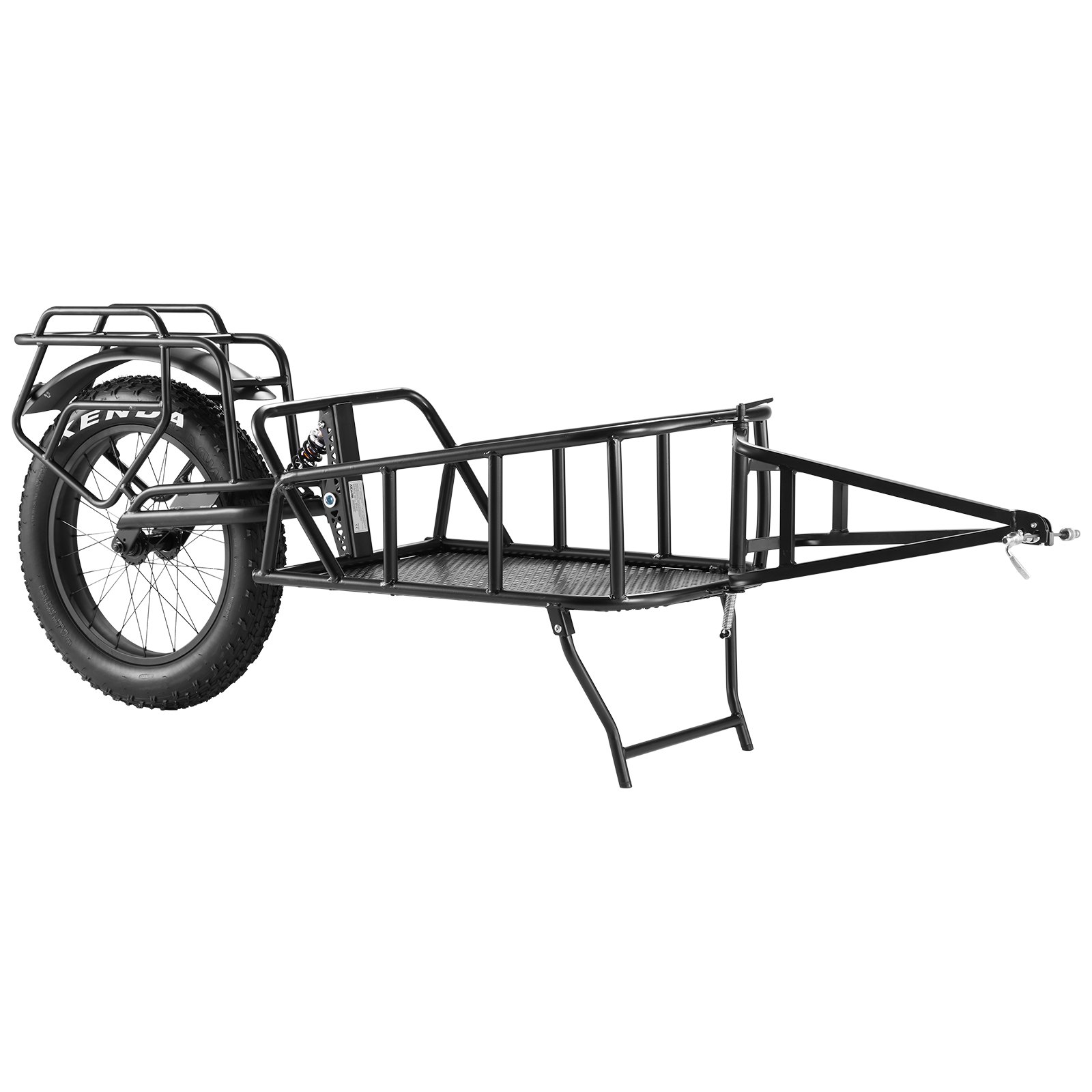 VEVOR Remolque para Bicicleta Carga de 32 kg Carro para Bicicleta Almacenamiento Compacto Plegable Liberación Rápida Ruedas de 508 mm Se Adapta a Mayoría de Ruedas de Bicicleta de Acero al Carbono
