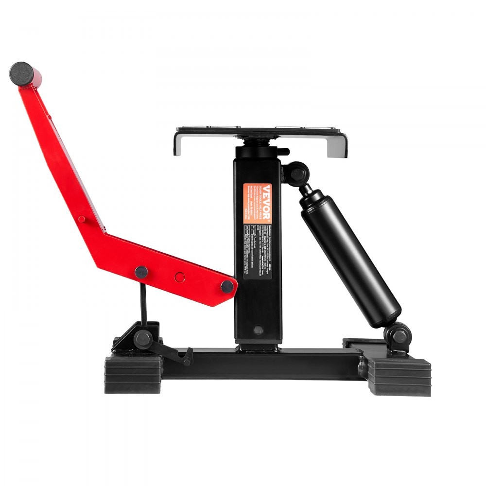 VEVOR Soporte Elevador para Motocross, con Gato Hidráulico y Capacidad 547 kg, con Altura Ajustable 25 a 47 cm para Reparación, Mantenimiento y Accesorios de Motocross, 300 x 315 x (250-465) mm