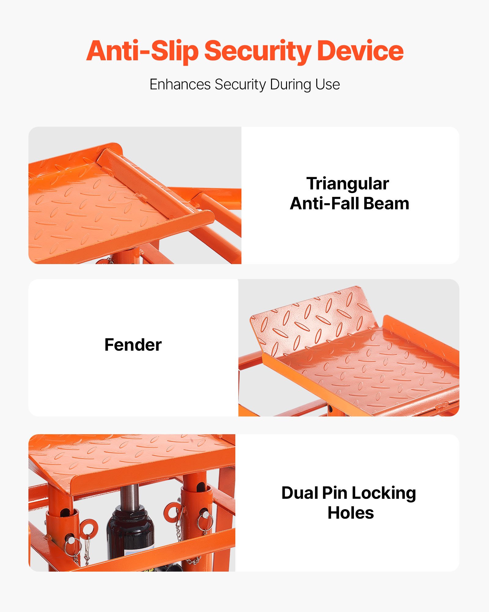 VEVOR Rampas Hidráulicas para Automóviles, 2 Piezas, Altura de Elevación 27-36 cm, para Automóviles para Mantenimiento de Garaje, Cambio de Aceite y Reparación de Camiones, Capacidad de Carga 1 T