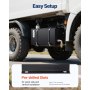 VEVOR Depósito de Fluido Hidráulico 37,8 L Tanque de Combustible de Acero Tanque de Transferencia de Gasolina con Filtro Medidor de Temperatura Tapa de Respiradero para Tractores y Camiones, Negro