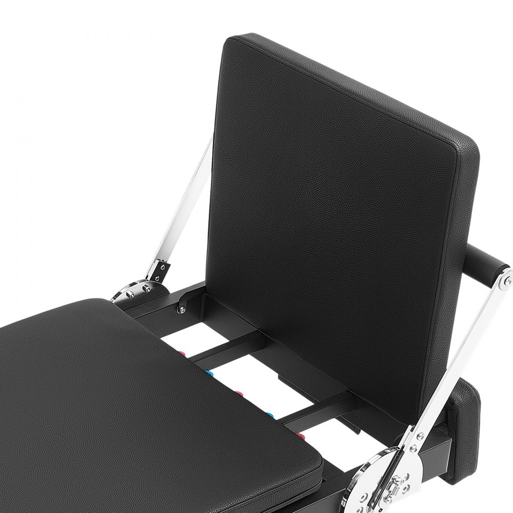 VEVOR Máquina de Pilates Reformer Plegable 2,32 m, Estructura de Hierro, Carga hasta 181,4 kg, con Resortes, para Usuarios Avanzados y Principiantes, para Uso Doméstico y Entrenamiento en Gimnasio