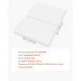 VEVOR Alfombra Protectora para Suelos Alfombrados 1219,2 x 914,4 mm Rectangular Alfombrillas de PVC para Silla de Oficina Antideslizante Fácil de Limpiar Deslizamiento Suave para Hogar, Transparente