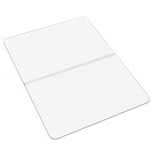 VEVOR Alfombra para Silla 122x914 cm Rectangular de PVC para Suelos de Alfombra