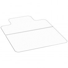 VEVOR Alfombra Protectora para Suelos Alfombrados 1219,2 x 914,4 mm Alfombrillas de PVC para Silla de Oficina Antideslizante Fácil de Limpiar Deslizamiento Suave para Hogar, Oficina, Transparente