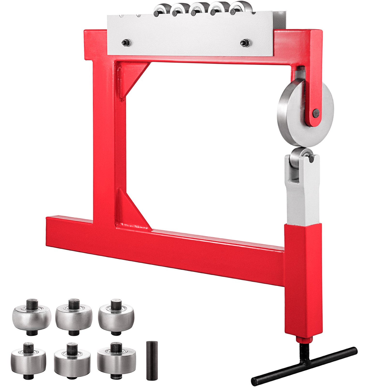 Rueda Inglesa, Rueda Inglesa Chapa,para Conformación De Chapa De Metal, Rojo
