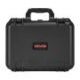 VEVOR Estuche Rígido para Pistola con Revestimiento de Espuma XPE, Funda para 4 Pistolas, Resistente al Agua y Polvo con Interior Personalizable y Asa 404 x 319 x 192 mm, Negro, Cumple con la TSA