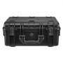 VEVOR Estuche Rígido para Pistola con Revestimiento de Espuma XPE, Funda para 5 Pistolas, Resistente al Agua y Polvo con Interior Personalizable y Asa 475 x 415 x 215 mm, Negro, Cumple con la TSA